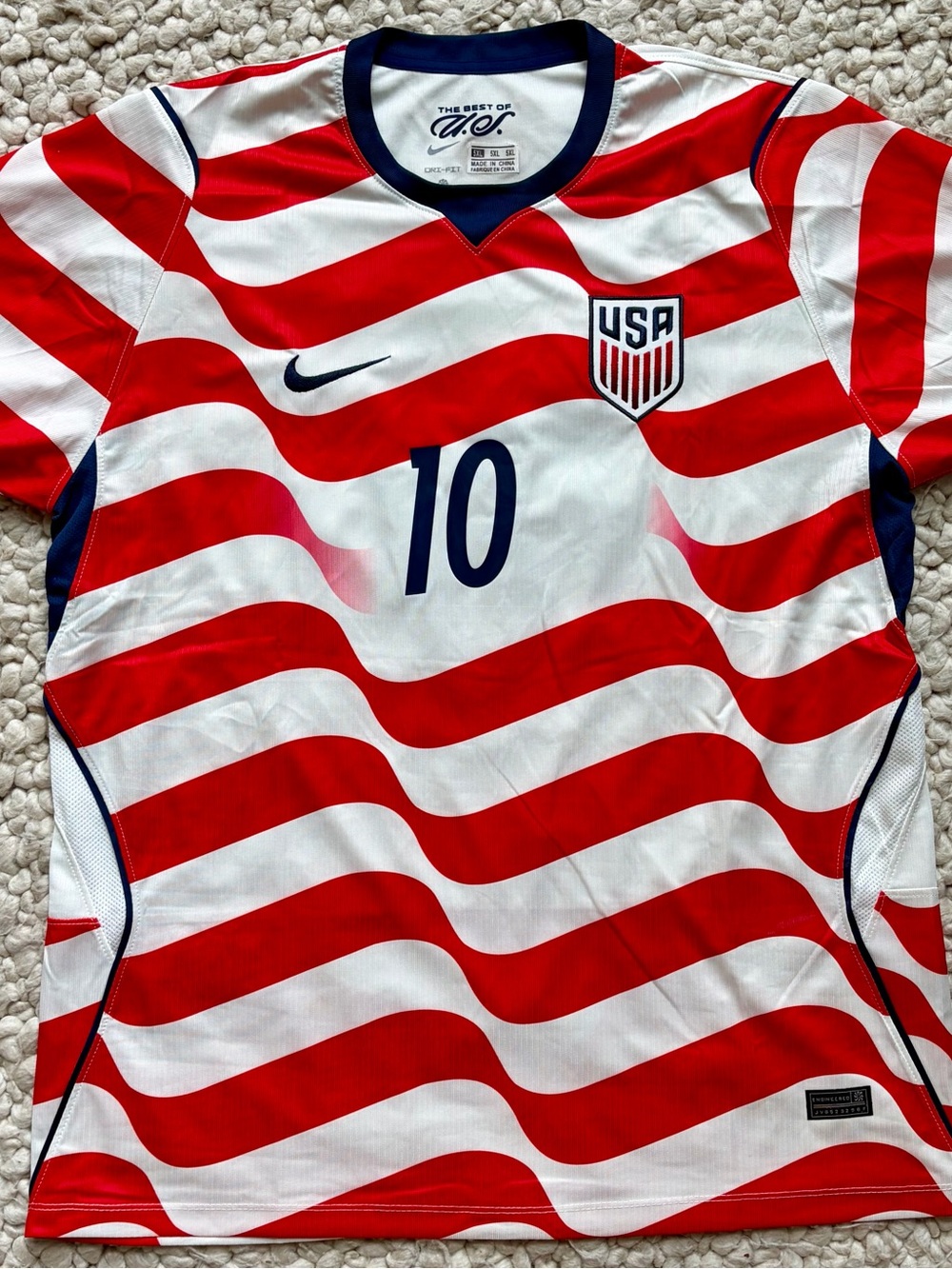 World Cup player edition USA Nike Soccer Jersey #10 slim fit 2XL